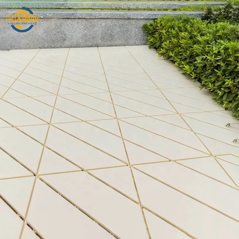 Balcony Outdoor Floor Tiles PP outdoor wood interlocking flooring tiles