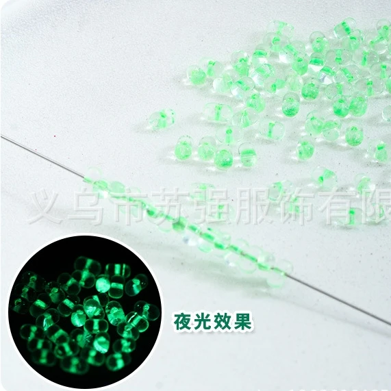 2024 Hot Sale Glass Peanut Beads Transparent Luminous Color Series 450 Grams 3.2/6.5mm Glass Seed Beads For Jewelry Making