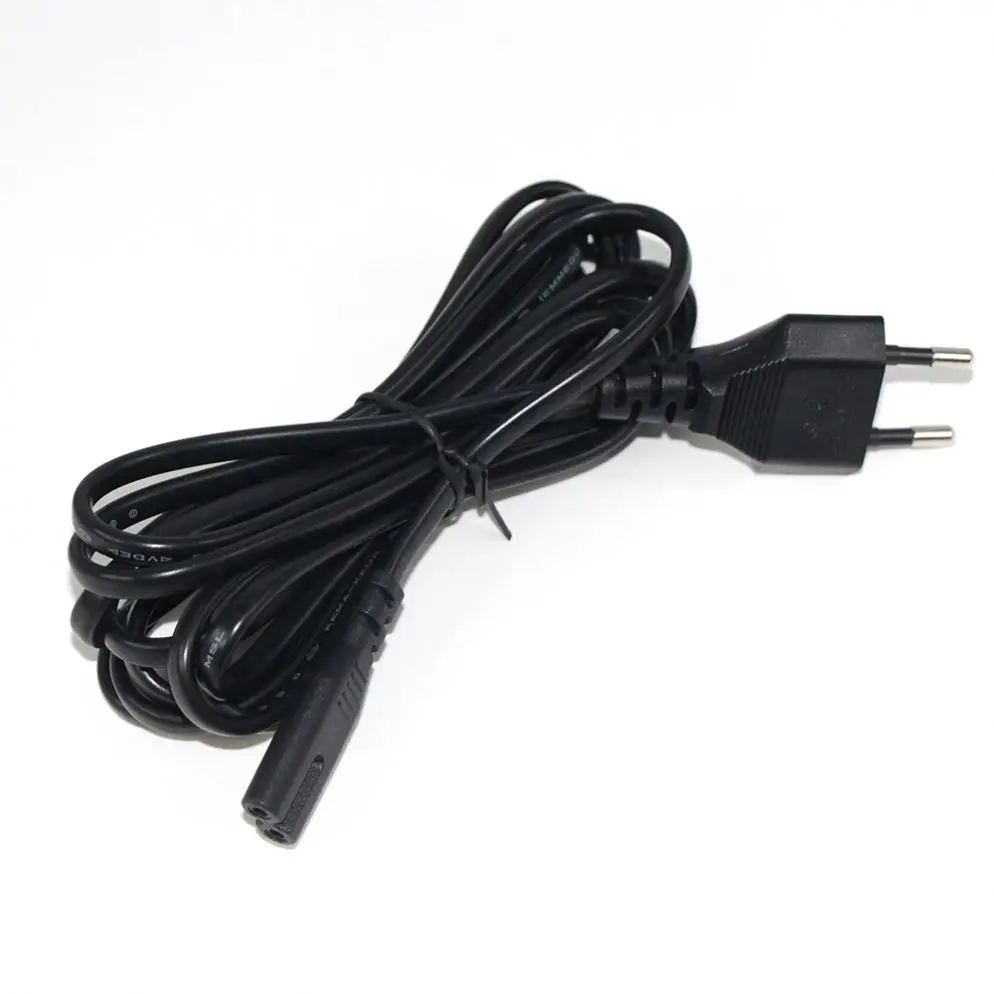 1,5 m 18awg 0,75mm 2 pin 2 prong extension reel C7 to C8 power cord male female connector type cord