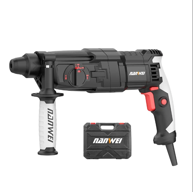 NANWEI Factory Price Electric Hammer Drill For Concrete Wood Drilling 800W Impact Drill Set