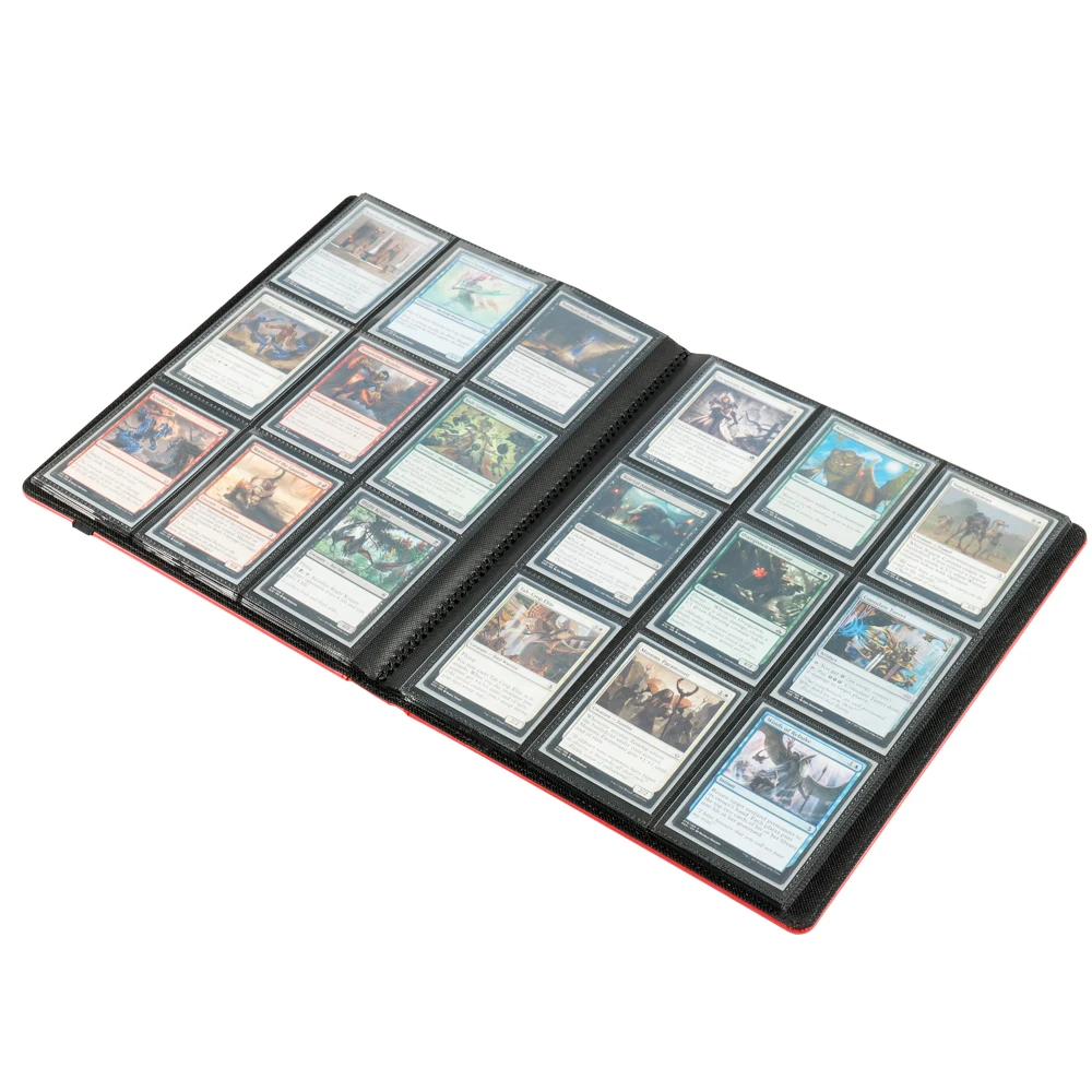 The Best Quality Trading Card Pages for Your Collection Card  album leather Side Loading 9 Pocket Binder