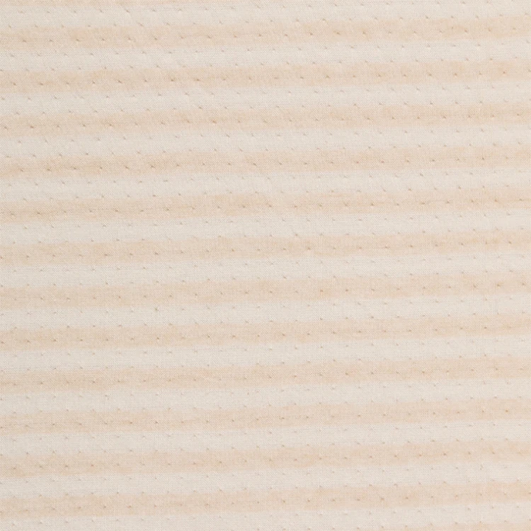 
new RTS eco-friendly 100% organic cotton jacquard quilting scuba fabric in knitted fabric for newborn baby romper, swaddle 