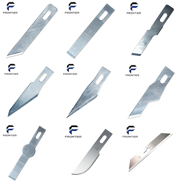 FRONTIER Precision 10 PACK No.17 11 Carving Knife Blades Hobby Knife Blades