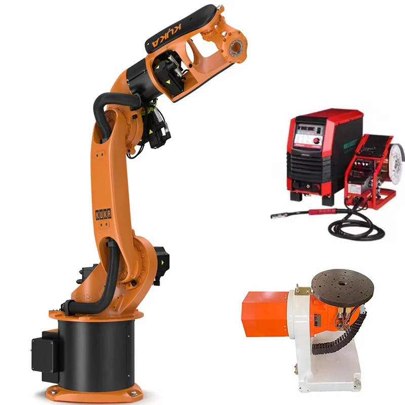 Kuka Robot KR16 Welding Robot With Robot Positioner and Welder For Stainless Iron Steel Welding Art Works Manufacturing Plant
