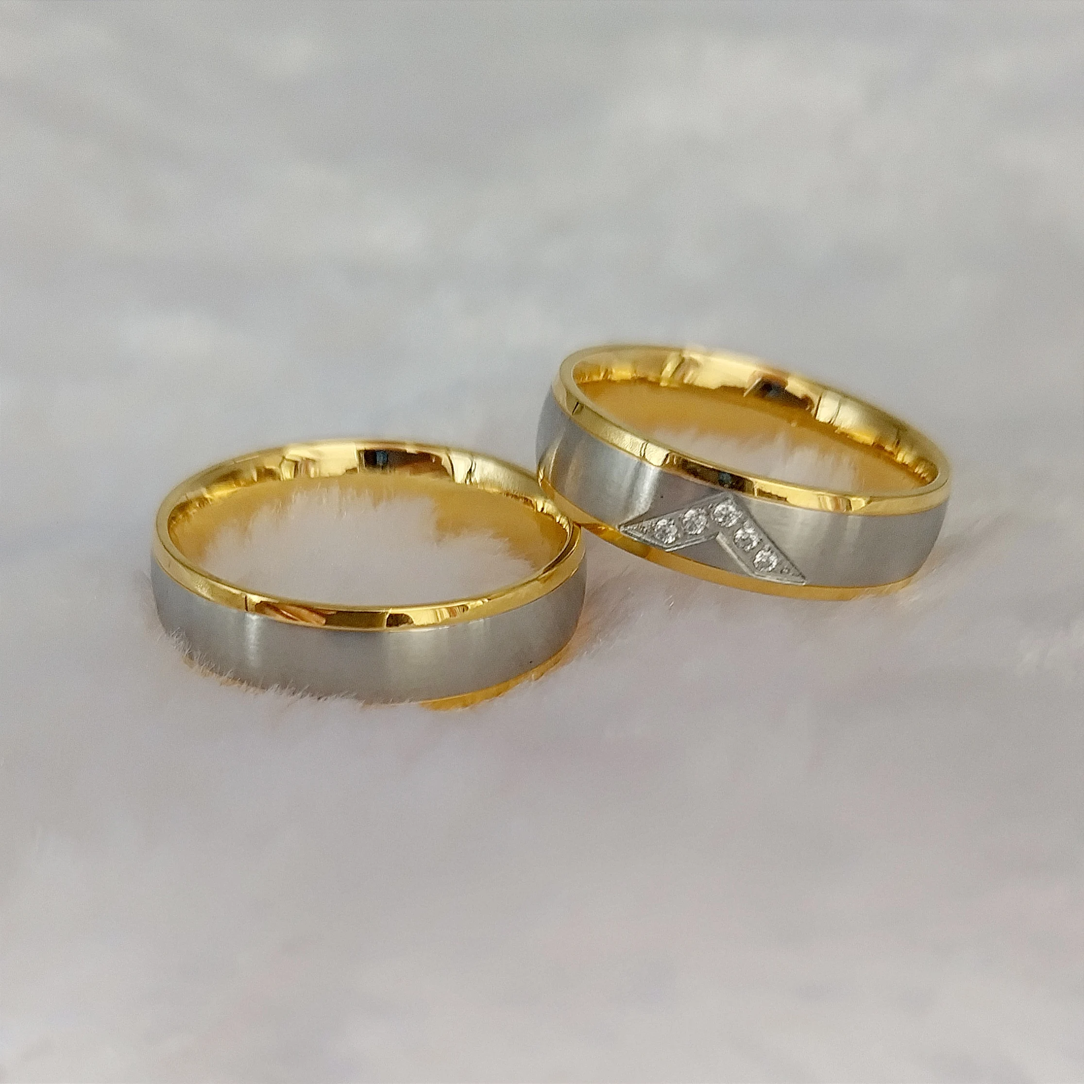 love alliances wedding rings gold 18k plated stainless steel jewelry anel bague anillos goldringe snubni prsten ringar ringen