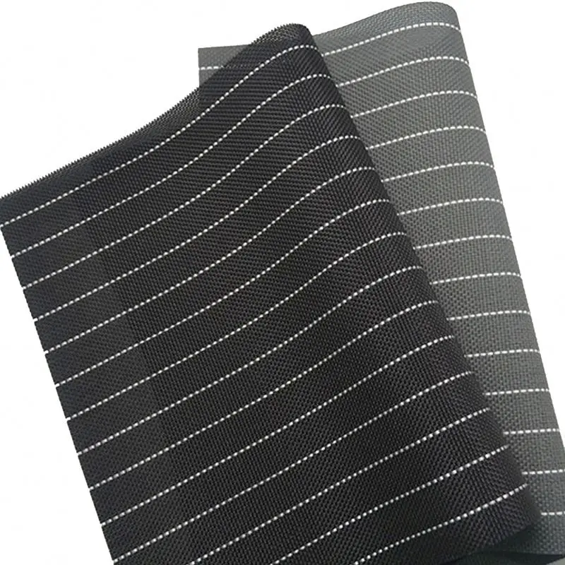 Good Price Printing Outdoor Strip Color Wire Coated Fabric Pvc Mesh Sheet For Outdoor Furniture