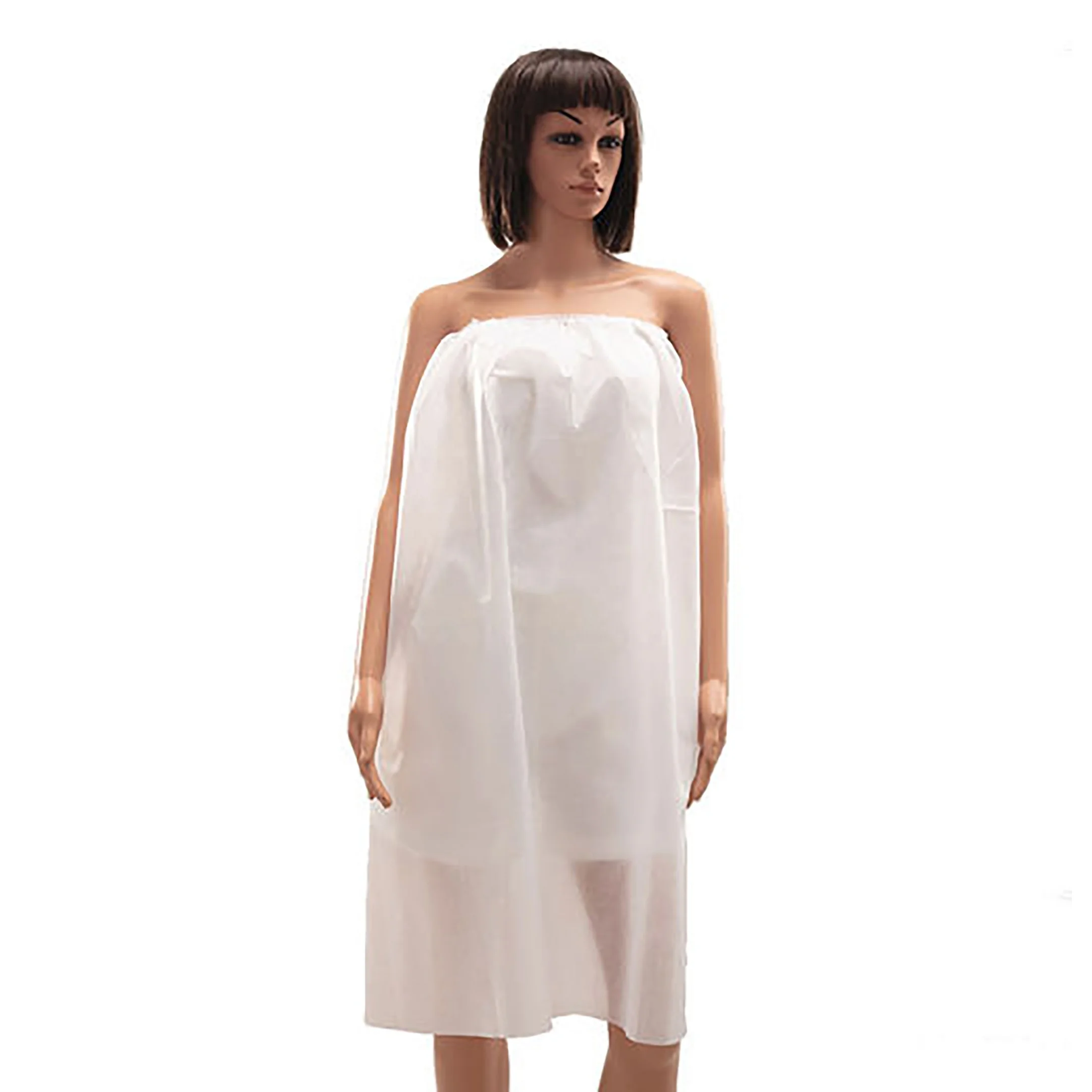 Disposable Non Woven Hairdressing Bathrobe Spa Robes Kimono Dressing Gown