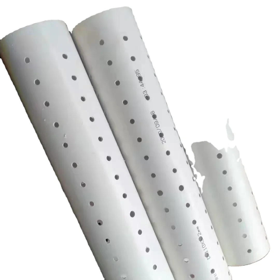 perforated pipe drainage pvc perforated pipes  white pipes 3 inch perforated septic
