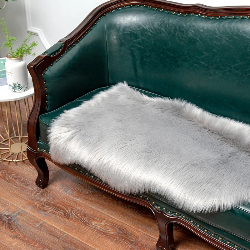 new wholesale hot selling modern handmade living room carpet rabbit faux fur rug carpet pink and blue color