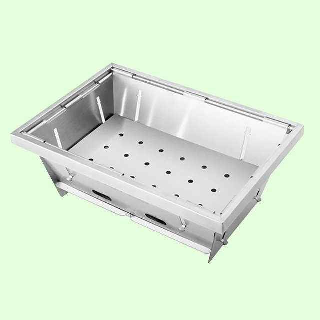 
Portable Forest Barbecue Retangular Grill Charcoal BBQ Grill with Light Weight 