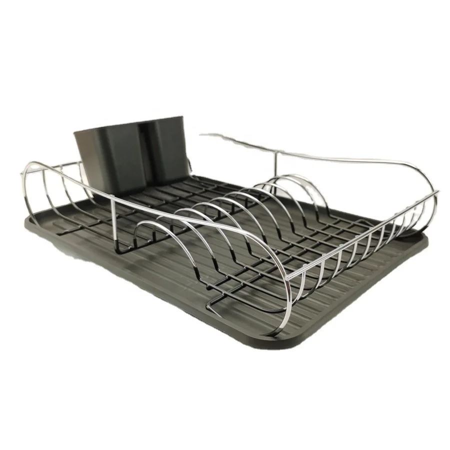 Wholesale Kitchen Dish Bowl Drying Drainer Cutting Board Cups Holder Plastic Dryer Storage Wire Plate Rack