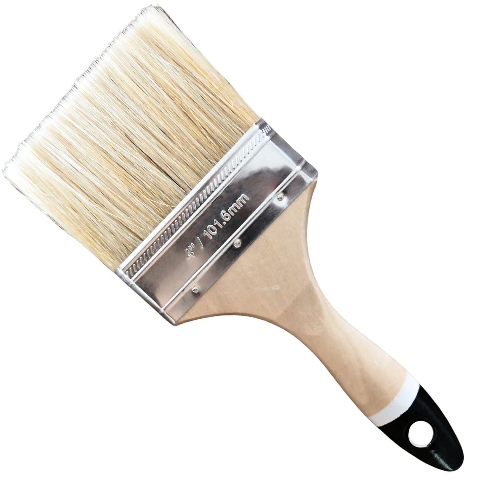 Multifunctional  Easy to carry and light Tinplate ferrule  4 inch wood Flat Sash Painting Brushes tool for wall