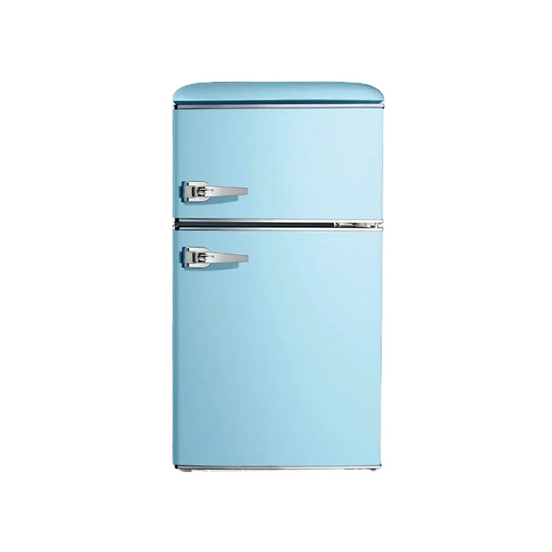 Retro refrigerator 98L Double doors fridge BCD 98R Hotel home use  hot sale (1600178612782)