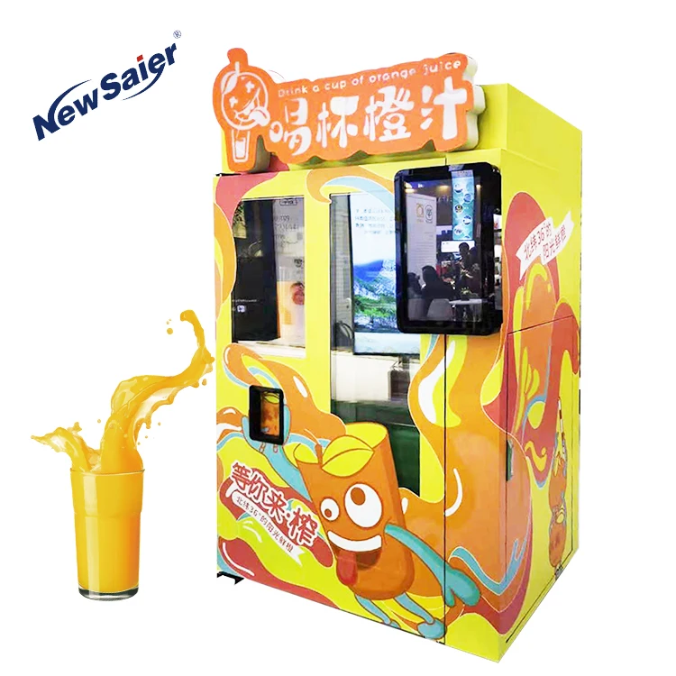 Manufacture Wholesale supermarket small fresh fruit juice vending machine Original and New