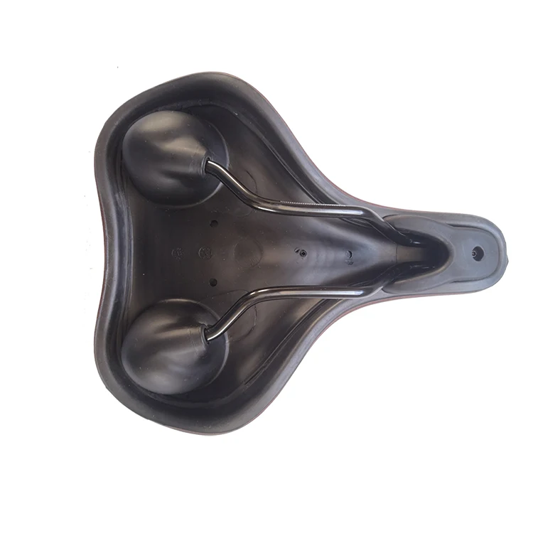 High-Density PVC Leather Chrome Molybdenum Steel Bow Saddle Waterproof Bike Cushion City Cycling Comfortable PU Plastic EVA