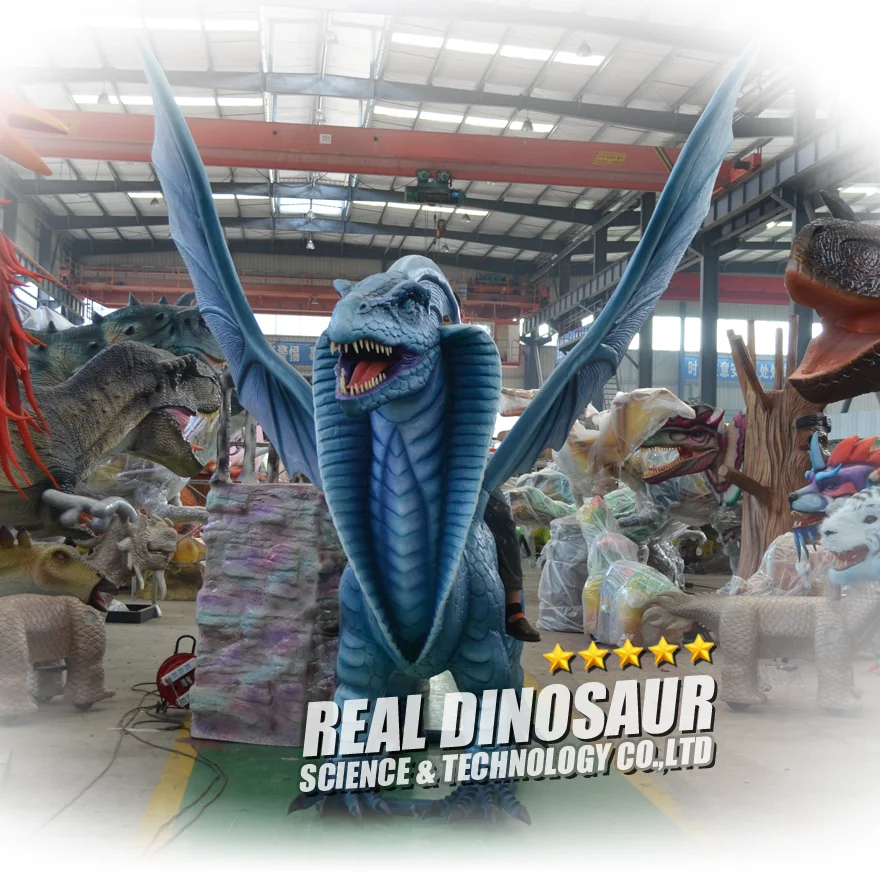 Handmade Artificial Animatronic Dragon Ride