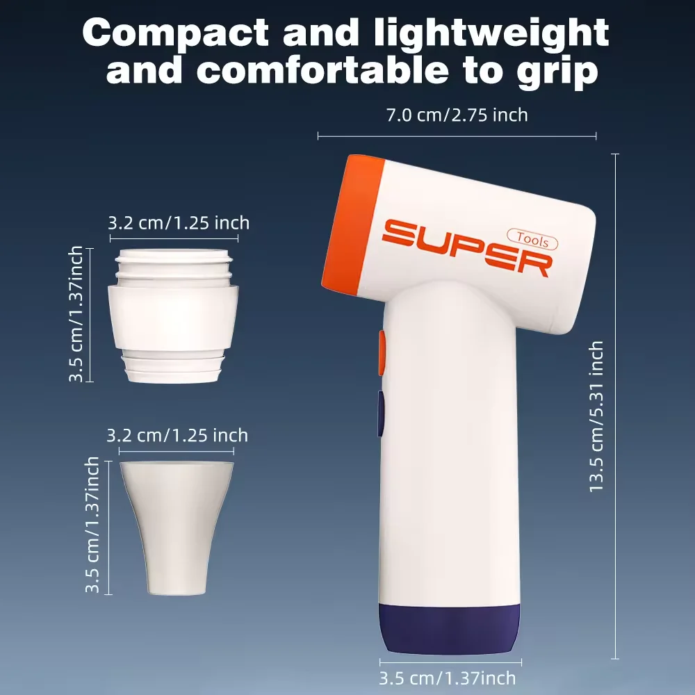 Mini Turbo Fan Oem Odm Production Factory Manufacturers Wireless High-Speed Hair Dryer Durable Portable Cordless Turbo Car Fan