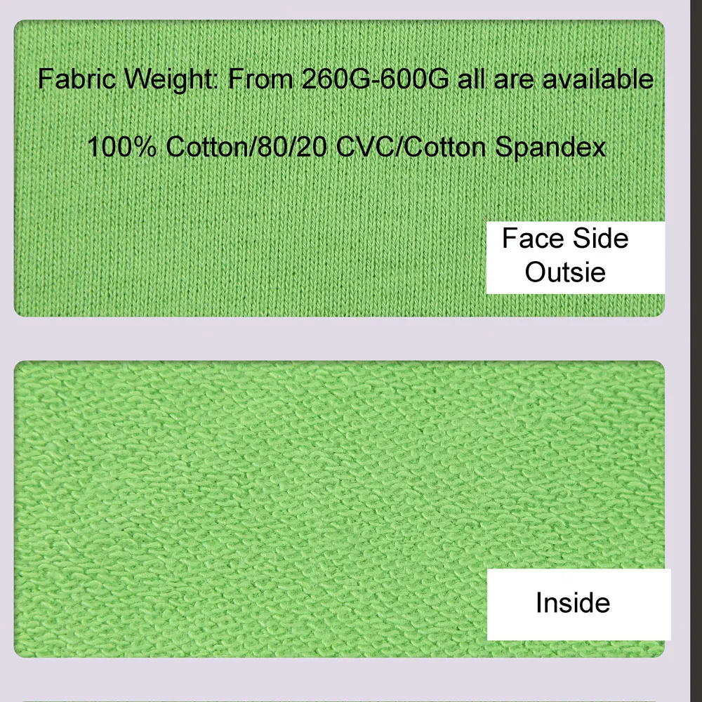 Quality Crewneck Sweatshirt  Jumper Men 100% Cotton Custom Embroidery Print half zip collar neck