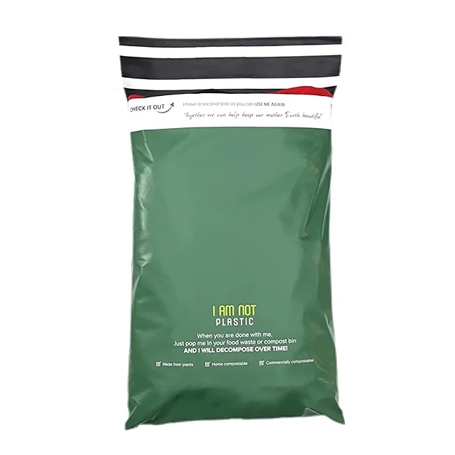 customised compostable polymailer mailing self seal postage bags