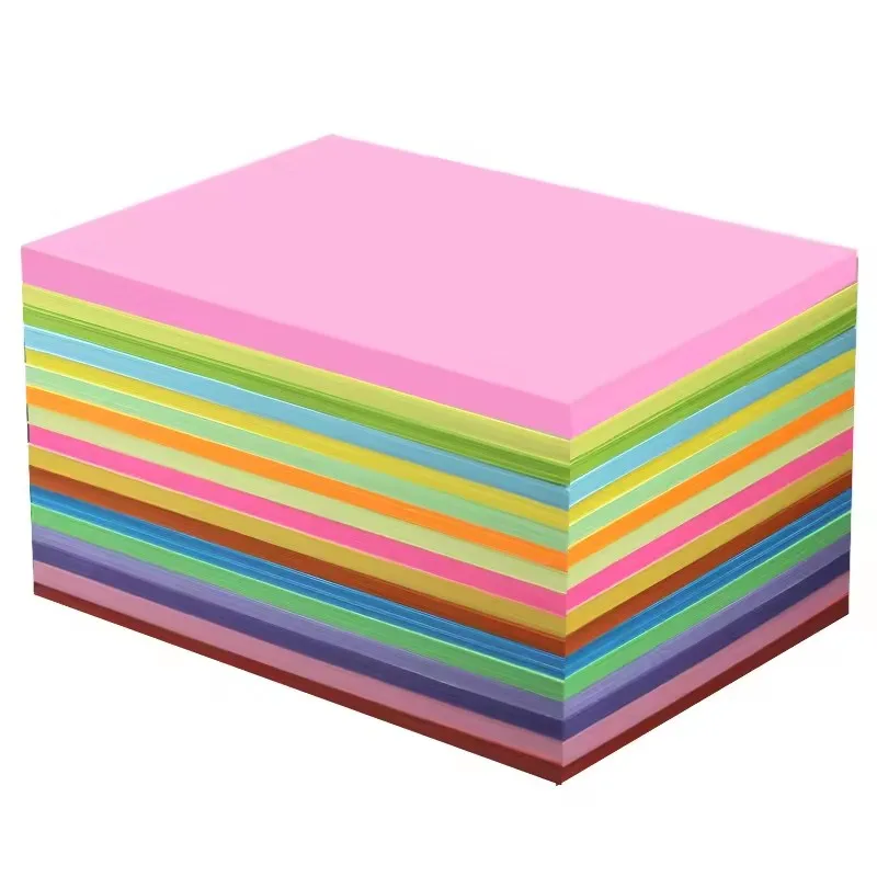 A4 size copy painting printing pastel colour paper 70 80 120 gsm for Children hand crafts