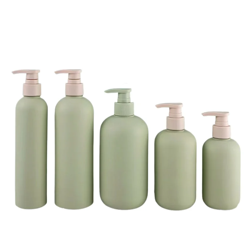Custom 200Ml 300Ml Empty Green Lotion Soft Touch Pump Body Wash 200Ml Bottle Baby Shampoo Bottle