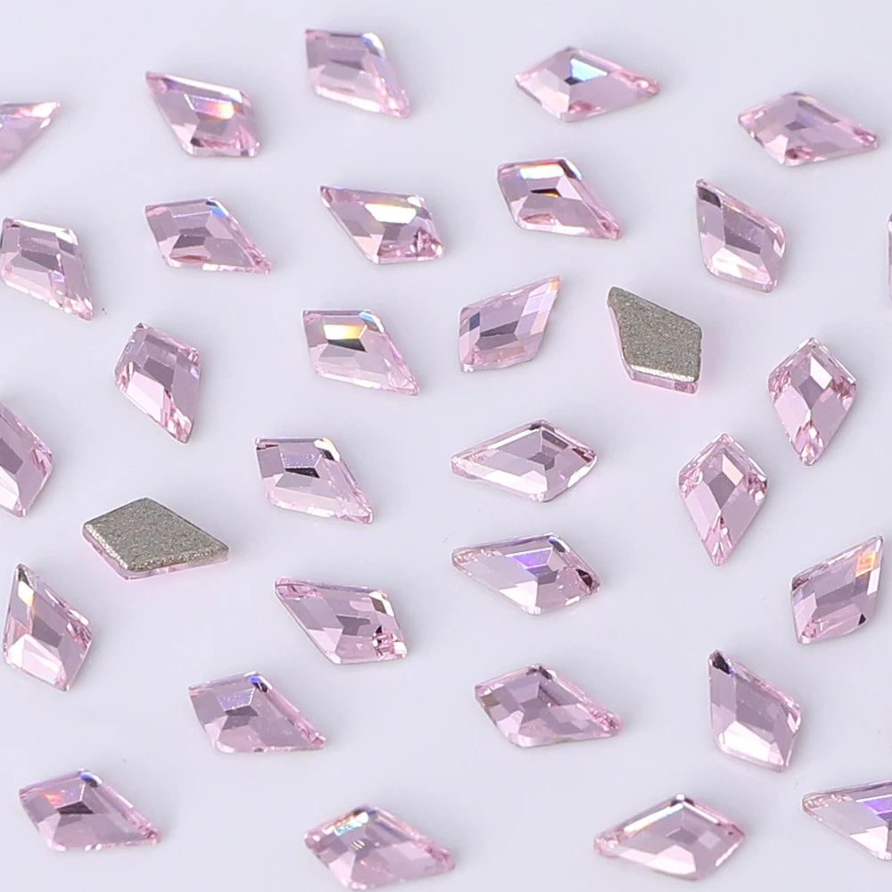 QIYI High Quality Hot Sell Stylish Multi Fashion Luxury Quality Shimmering Arrow Glass Beveled Flat Back Rhinestone For Nail Art