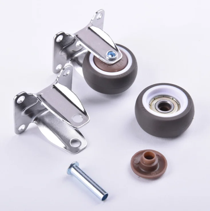 2 inch Hot Sale Child Bed Castor Plastic Splint Wheel black pp twin sofa caster wheel