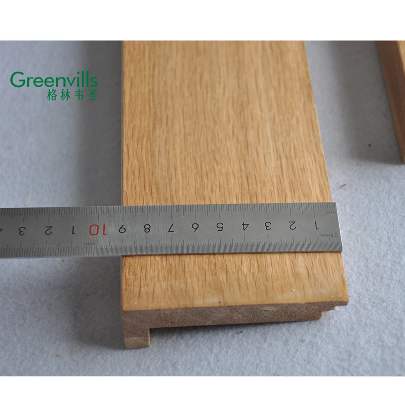 Greenvills flooring accessory stair boards natural oak solid wood stair nosing