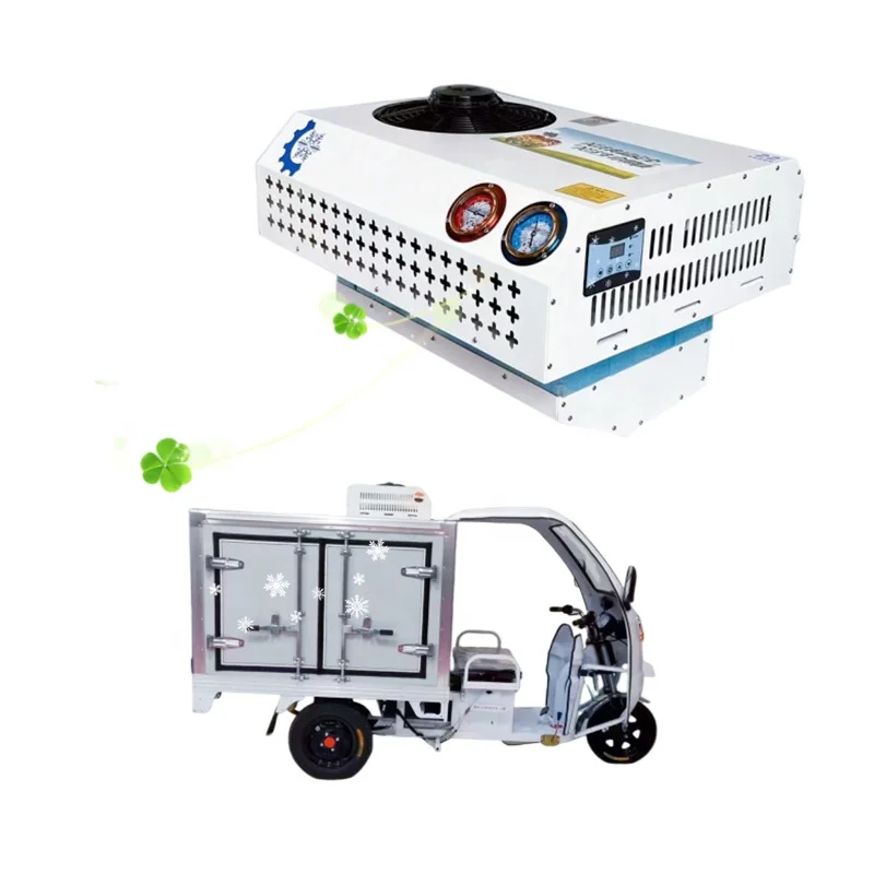Refrigerated DC 24V 48V 60V 72V Refrigerator Electric Van Tricycles Refrigeration Refriger Unit for Truck