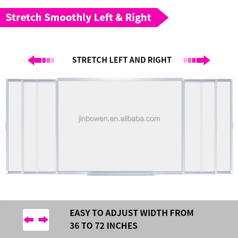 KBW Aluminum Memo White Board Double side 90x60cm Dry Erase Board Wall-Mounted Large Magnetic Whiteboard for Office School Home