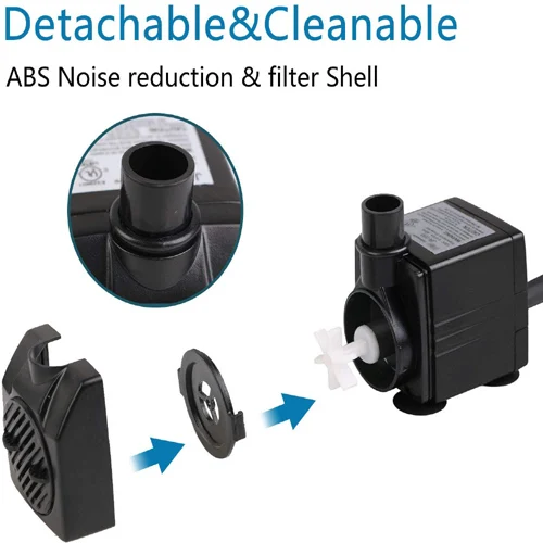 JR-350 High Efficiency Mute Electric Pump Mini Submersible Water Pump for Fish Pond Pool