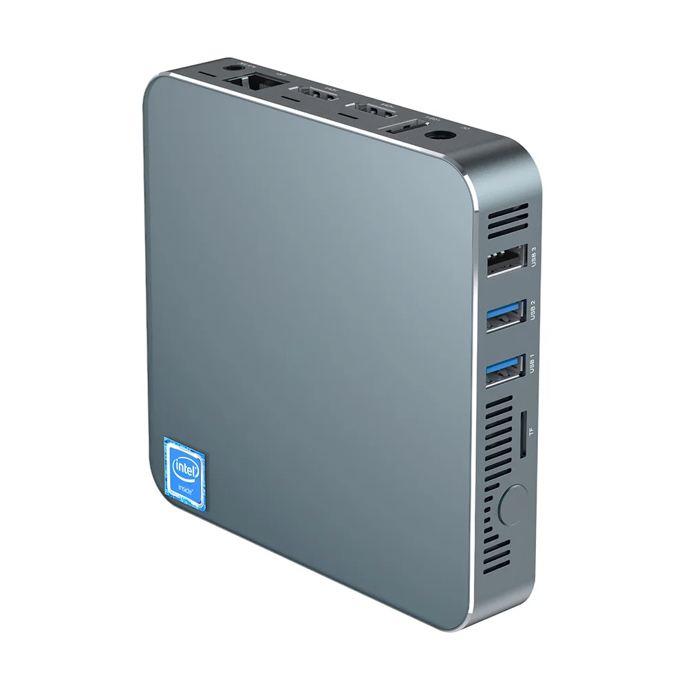 Factory Price AK7 Intel Celeron N3350 J3455 4G 64G Win10 Linux MINI PC Support 4K Display Connect Projector