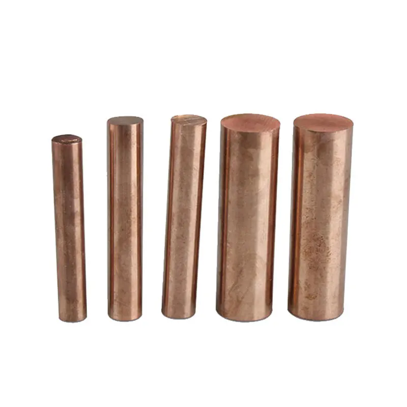 99.99% Purity Copper Bar Copper Rods Tp1 Tp2 2.1293 Copper Square Bar Solid Round