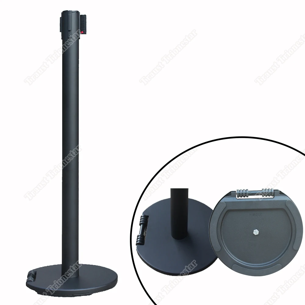 Traust Traffic Crowd Control Wheeled Q Manager Queue Line System Retractable Belt Poles Barricades Barrier Stanchion