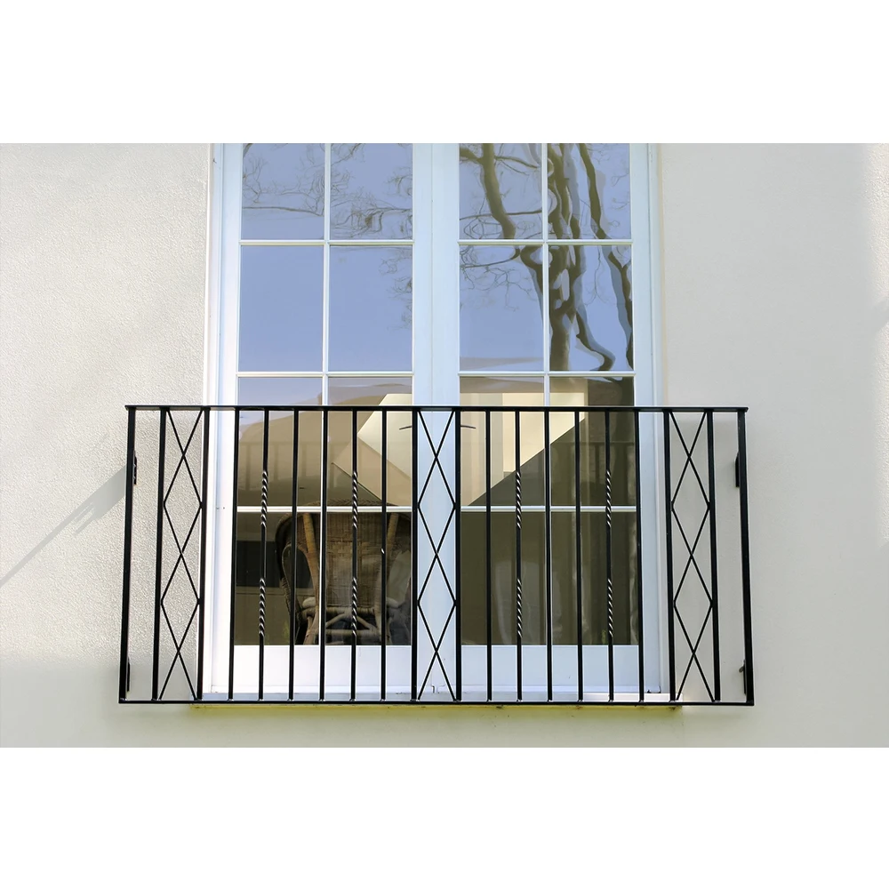 Georgia iron balcony railing featuring artistic iron design and solid construction ideal for residential project