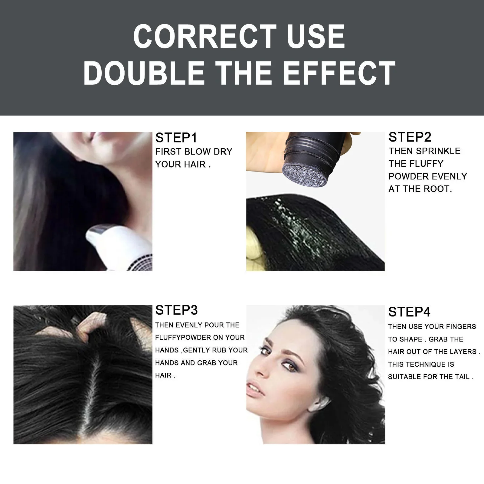 Matte Look Hair Volume Styling Powder Men Texture Fluffy Dust IT Powder Private Label