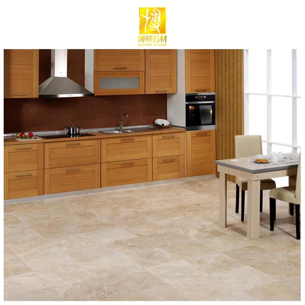 BOTON STONE Polished Paving Natural Stone Beige Marble Floor Garden Travertine Tiles Outdoor