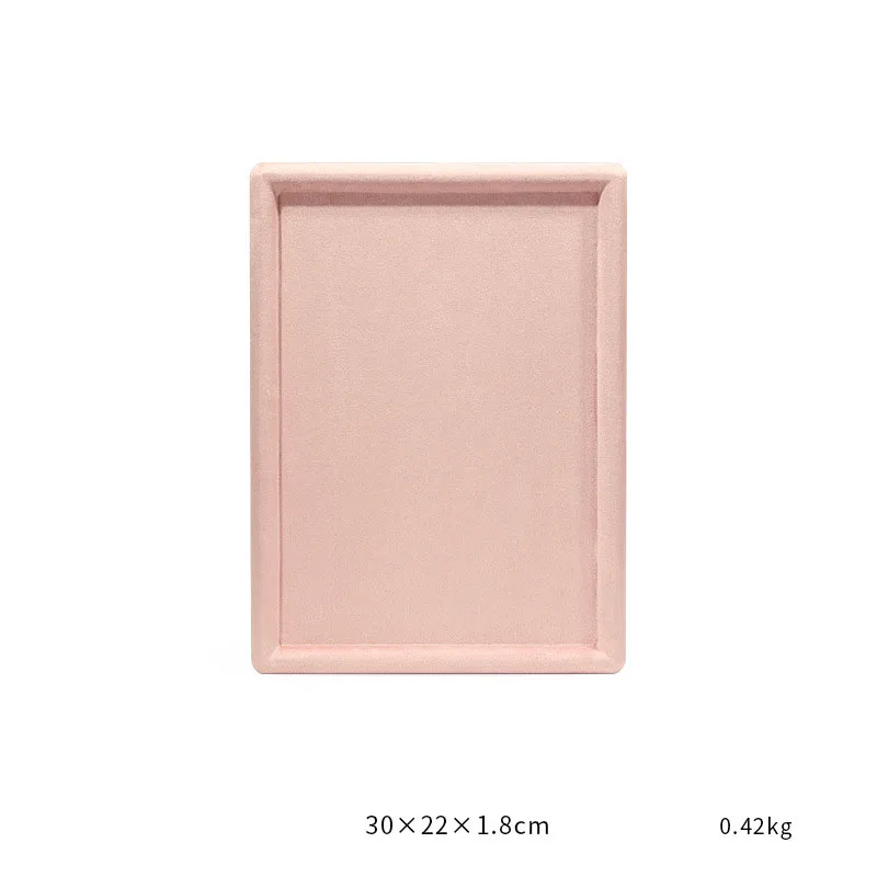 Custom logo Velvet suede Jewelry Trays Organizer Set Jewelry Storage Display Trays for ring bracelet