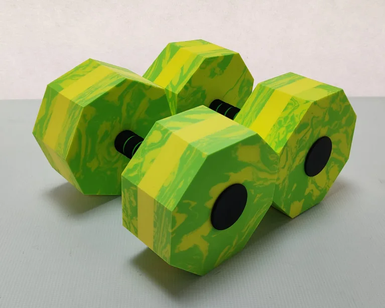 EVA Water Dumbbell Camo Round Triangle Water Floating Fitness Dumbbell