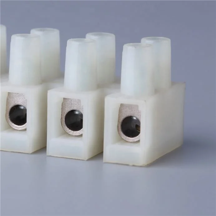 PA14 Electric motor connector strip for 20-8 AWG cable VDE CE PA66 flame retardant quick connect wiring terminal block