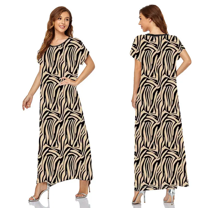 Wholesale 2023 Summer Designer Fashion Branded Elegant Ethnic Clothing Ladies Robe Casual Womans Maxi Dress Dresses