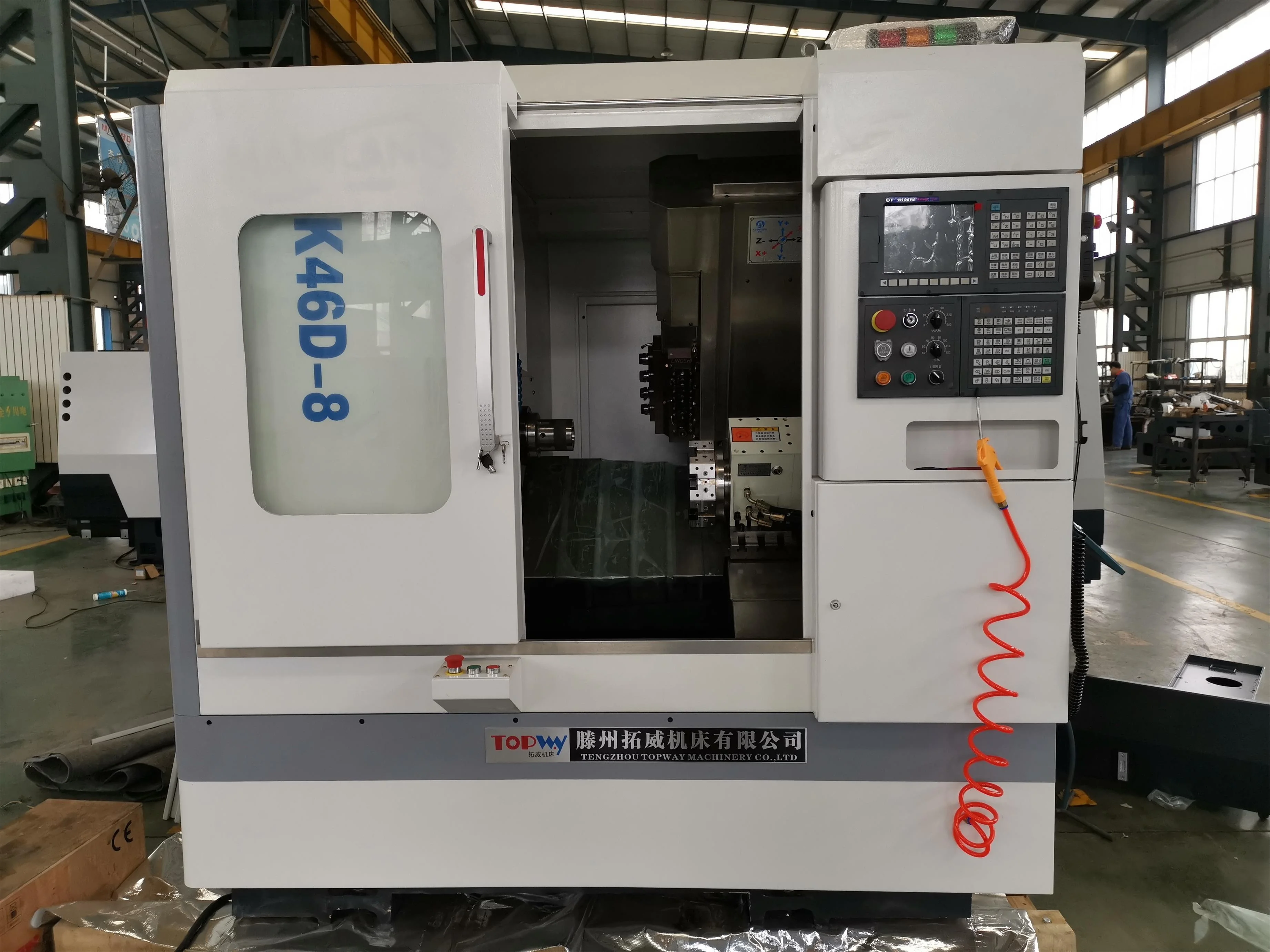 
CK46D-8 China CNC Slant bed Living Tool Lathe Machine price 