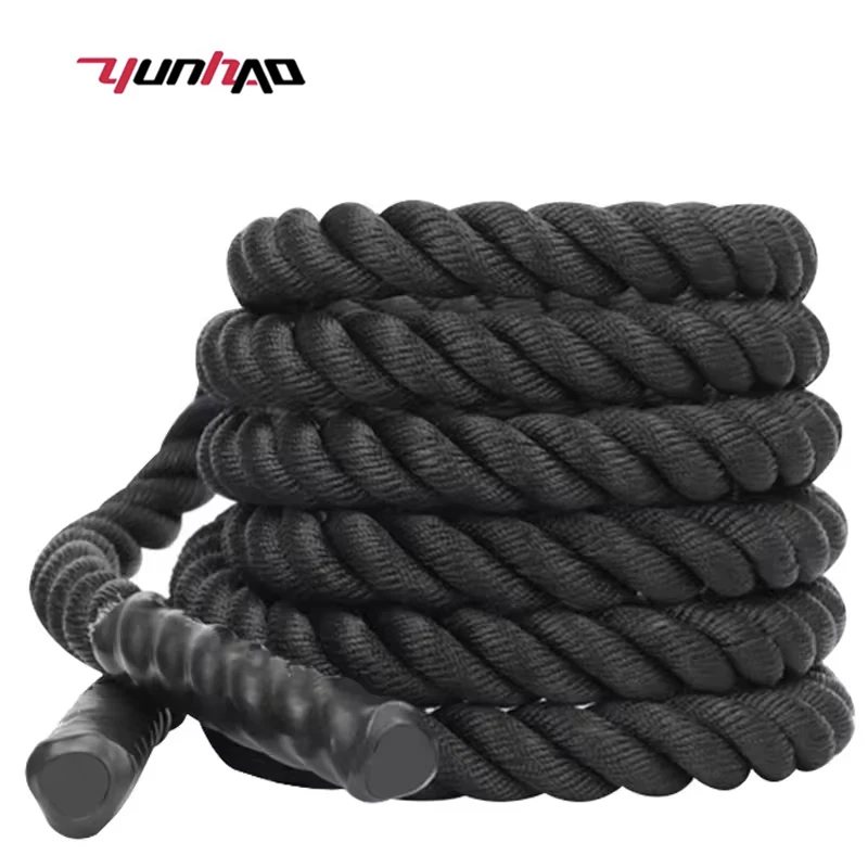 Factory Price Sport Exercise Equipment  Gym Power Training 38 50 MM Diameter Nylon Battle Ropes For Fitness
