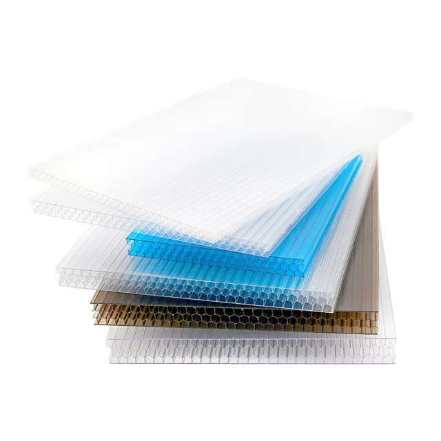 PC Hollow Polycarbonate Sheets for Gardens Greenhouse Polycarbonate Hollow Sheet HOLLOW Polycarbonate Plastic Roofing Sheet