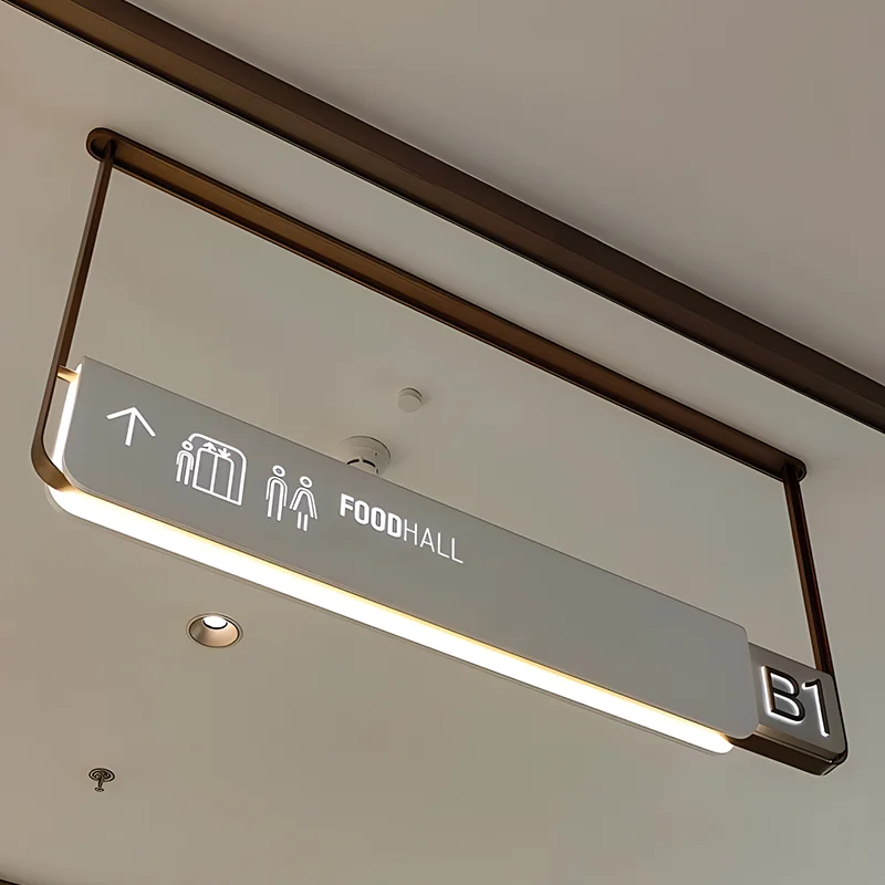 EZD Double-Sided Hang the side door sign Toilet Doorplate Sign custom made restroom public door sign