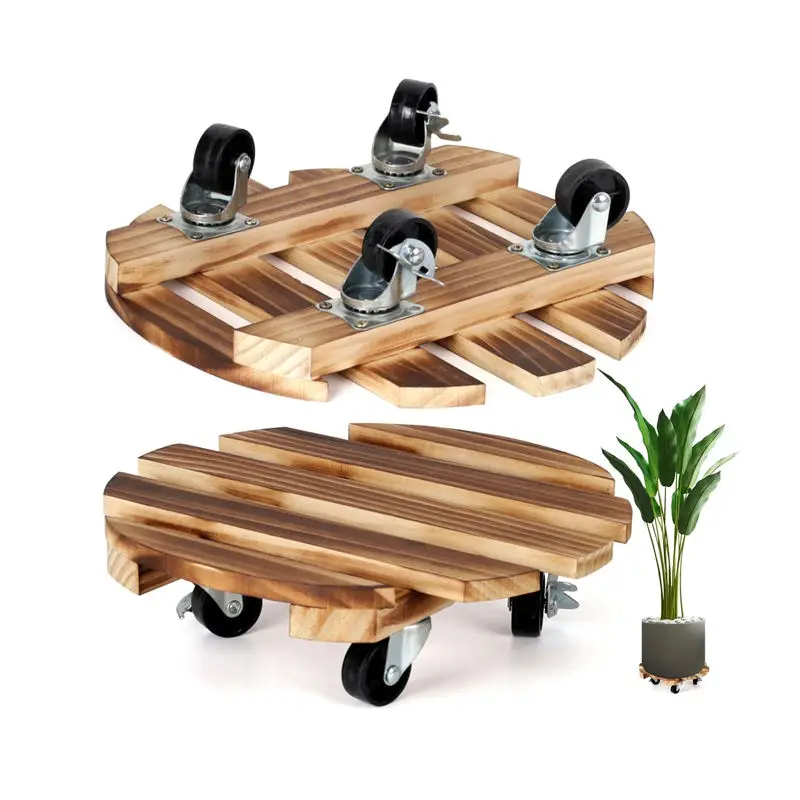 Plant Caddies With Wheels Durable Sturdy,Plant Caddy With Smooth Sliding Wheels Heavy Duty Rolling Plant Stand