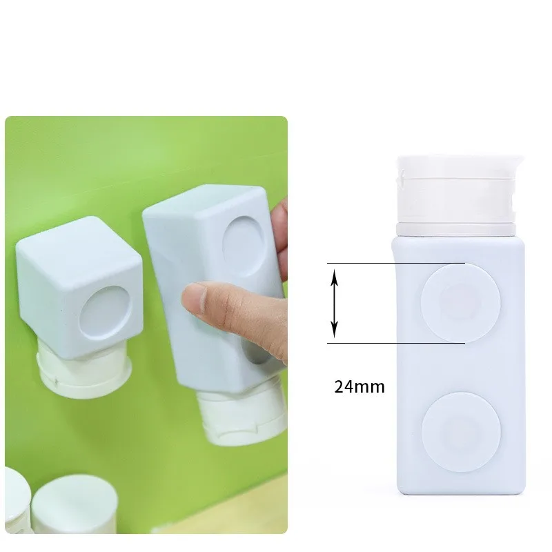 Latest Design With Magnet Containers Empty Lotion Shampoo Cream Soap Conditioner Cosmetic Perfume Silicone Travel Bottle