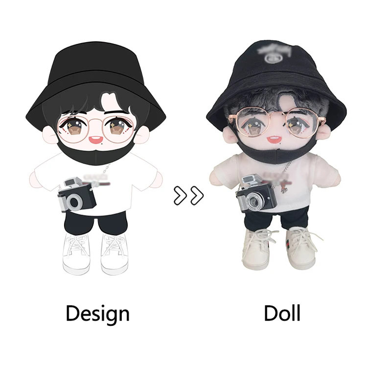 High Quality custom made plush toys Character Standing Cotton Doll Customize Your Own Plush kpop Doll toys