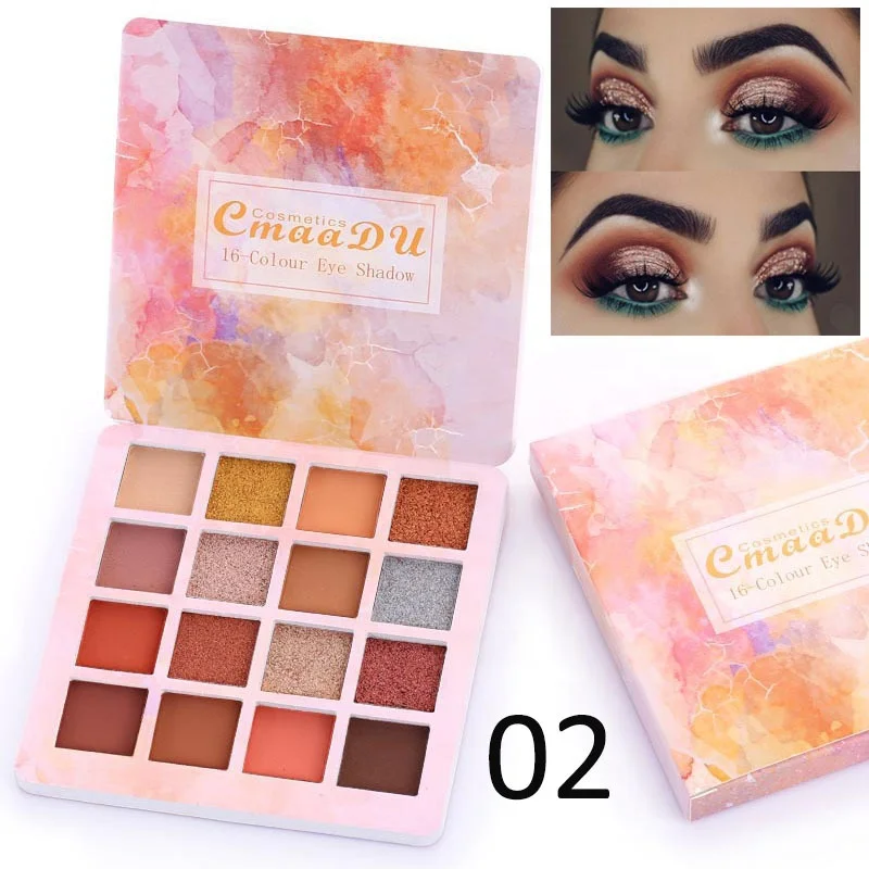 
Private Label Beauty Halal Cosmetic China Manufacturer Unique Chameleon Eyeshadow Palette Makeup Products 
