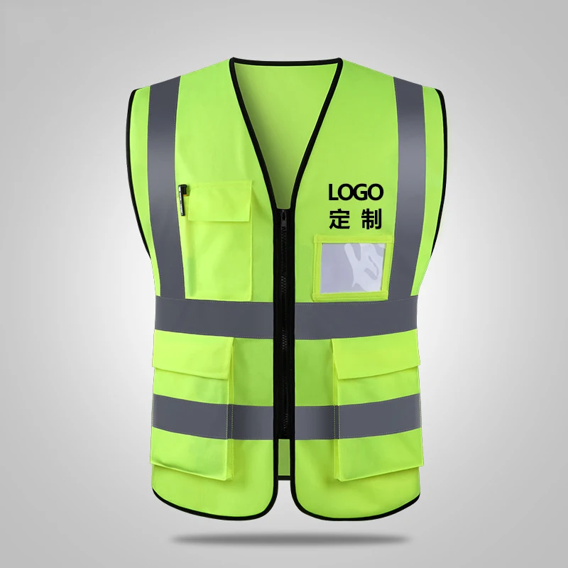 
Lightweight high quality Yellow Waterproof Silver Orange Customized Warning Color Tape Safety Material Reflective Jacket 